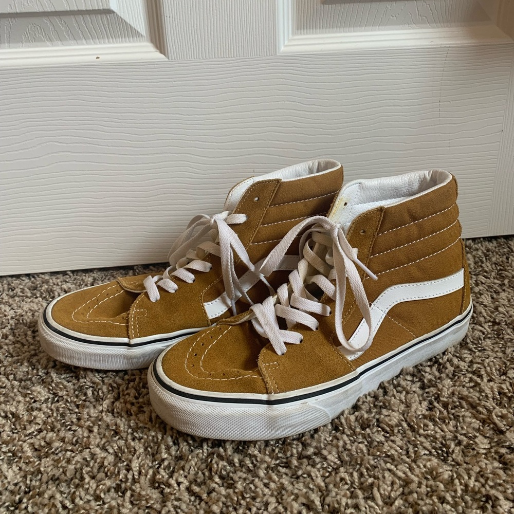 Mustard Yellow Vans size 9